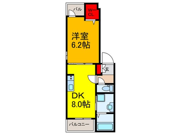 レジデンス香里の物件間取画像